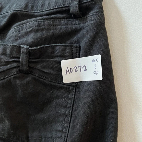 GAP Womens Limited Edition Black Jeans Straight Leg Sz 6 Cotton Spandex Bow - Picture 8 of 8
